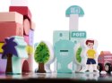 Klocki drewniane edukacyjne miasto puzzle 128el. Klocki drewniane edukacyjne miasto puzzle 128el.