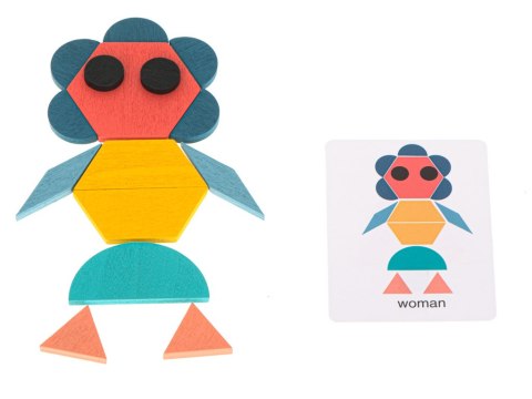 Puzzle drewniane układanka montessori kolorowa mozaika kształty 180 elementów Puzzle drewniane układanka montessori kolorowa mozaika kształty 180 elementów