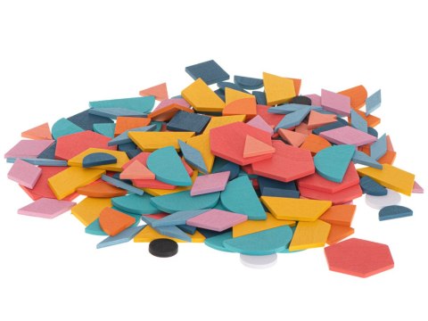 Puzzle drewniane układanka montessori kolorowa mozaika kształty 180 elementów Puzzle drewniane układanka montessori kolorowa mozaika kształty 180 elementów