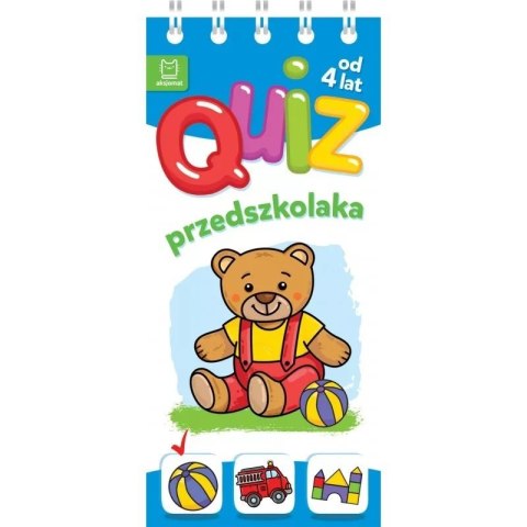 Quiz przedszkolaka z misiem 4+ Quiz przedszkolaka z misiem 4+