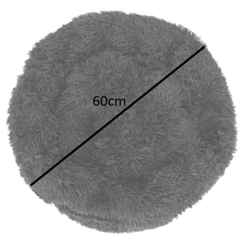 Legowisko dla psa poduszka pluszowa 60cm cie szara Legowisko dla psa poduszka pluszowa 60cm cie szara
