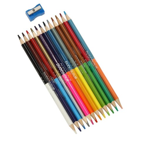 BAMBINO Kredki szkolne trójkątne dwustronne 12/24 kolory + temperówka BAMBINO Kredki szkolne trójkątne dwustronne 12/24 kolory + temperówka