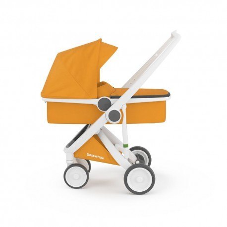 Greentom wózek carrycot (v.2.1) white-sunflower Greentom wózek carrycot (v.2.1) white-sunflower