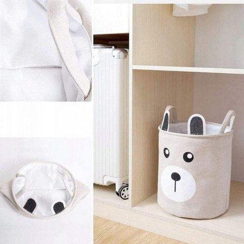 Organizer, pojemnik na zabawki, kosz na pranie MIS 40 x 33 cm beż 43L OR110