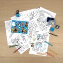 Zestaw kreatywny, kolorowanki, naklejki i stempel Zestaw kreatywny, kolorowanki, naklejki i stempel