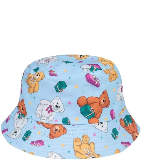 Dziecięcy dwustronny kapelusz bucket hat kolorowy (Niebieski) Dziecięcy dwustronny kapelusz bucket hat kolorowy (Niebieski)