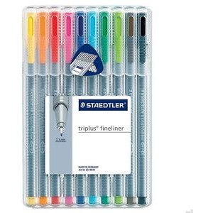 CIENKOPISY STAEDTLER TRIPLUS FINELINER 10 KOLORÓW CIENKOPISY STAEDTLER TRIPLUS FINELINER 10 KOLORÓW