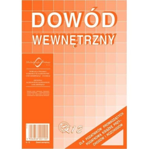 DOWÓD WEWNĘT. (OFFSET) 40 K MICHALCZYK I PROKOP A5 DOWÓD WEWNĘT. (OFFSET) 40 K MICHALCZYK I PROKOP A5