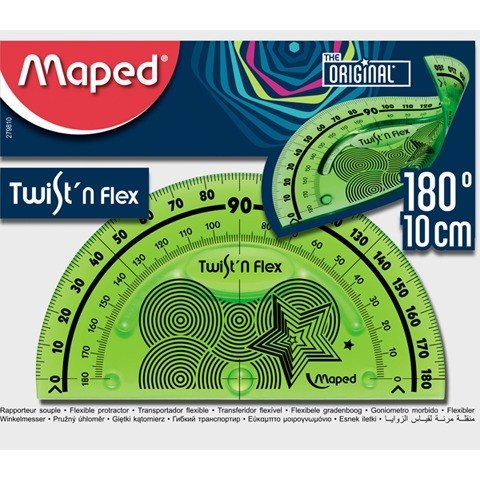 KĄTOMIERZ NIEŁAMLIWY MAPED TWIST'N FLEX 10 CM KĄTOMIERZ NIEŁAMLIWY MAPED TWIST'N FLEX 10 CM