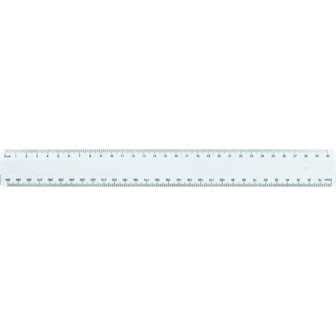 LINIJKA 30 CM PLASTIKOWA