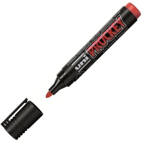 MARKER PERMANENTNY UNI PM-122, CZERWONY MARKER PERMANENTNY UNI PM-122, CZERWONY