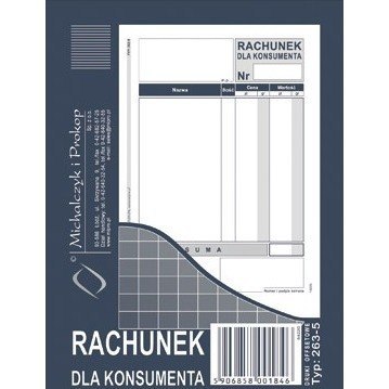 RACHUNEK DLA KONSUMENTA A6 MICHALCZYK I PROKOP RACHUNEK DLA KONSUMENTA A6 MICHALCZYK I PROKOP