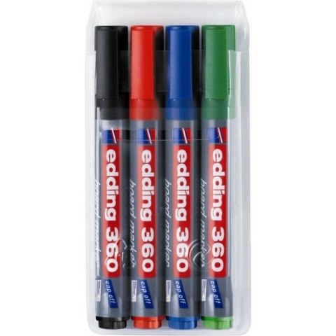 MARKER DO TABLIC SUCHOŚCIERALNYCH EDDING 360 MIX 4 KOL. W ETUI MARKER DO TABLIC SUCHOŚCIERALNYCH EDDING 360 MIX 4 KOL. W ETUI
