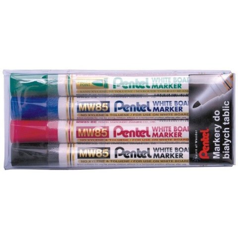 MARKER DO TABLIC SUCHOŚCIERALNYCH PENTEL MW85 MIX 4 KOL. W ETUI MARKER DO TABLIC SUCHOŚCIERALNYCH PENTEL MW85 MIX 4 KOL. W ETUI