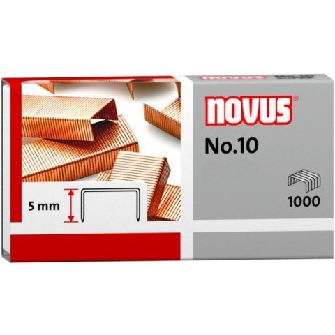 ZSZYWKI NOVUS No.10 MIEDZIOWANE 1000 SZT ZSZYWKI NOVUS No.10 MIEDZIOWANE 1000 SZT