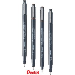 Cienkopis Pentel PointLiner 0.5mm czarny