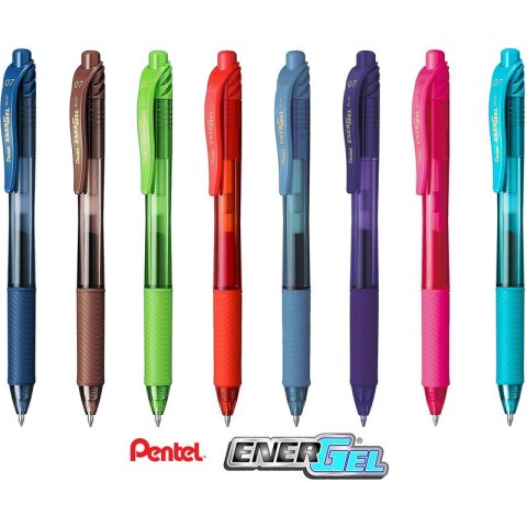 Pióro kulkowe Pentel EnerGel BL107 błekitne, BŁĘKITNY Pióro kulkowe Pentel EnerGel BL107 błekitne, BŁĘKITNY