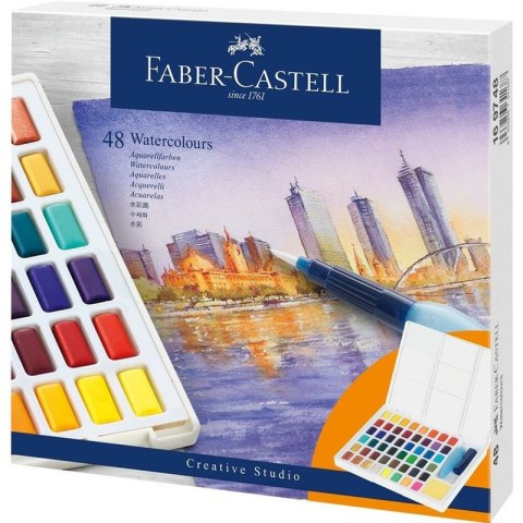 Farby akwarelowe Faber-Castell 48 kolorów Farby akwarelowe Faber-Castell 48 kolorów