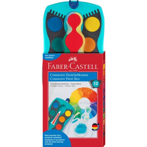 Farby akwarelowe Faber-Castell Connector 12 kolorów Farby akwarelowe Faber-Castell Connector 12 kolorów
