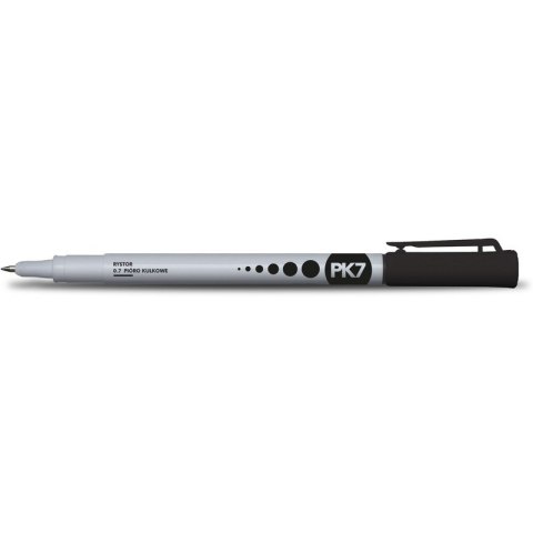 PIÓRO KULKOWE RYSTOR PK7 0.7mm CZARNE PIÓRO KULKOWE RYSTOR PK7 0.7mm CZARNE