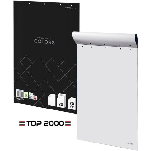 Blok do flipchartu Top 2000 Colors 64x90cm gładki (20) Blok do flipchartu Top 2000 Colors 64x90cm gładki (20)