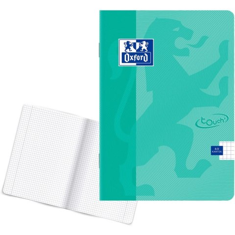 Zeszyt Oxford Touch Pastel A5/60k kratka turkusowy Zeszyt Oxford Touch Pastel A5/60k kratka turkusowy