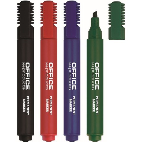 Marker permanentny Office Products 1-5mm ścięty zielony, ZIELONY Marker permanentny Office Products 1-5mm ścięty zielony, ZIELONY