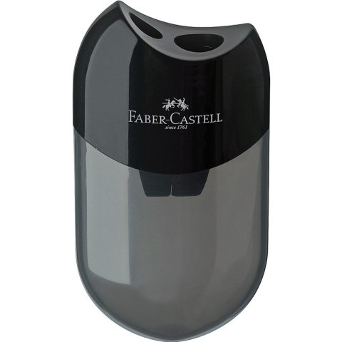 Temperówka Faber-Castell 2 otwory czarna Temperówka Faber-Castell 2 otwory czarna