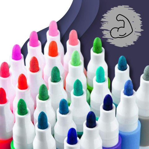 FLAMASTRY PISAKI AKRYLOWE DO RÓŻNYCH POWIERZCHNI 48 szt Acrylic Marker