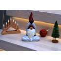 FIGURKA ŚWIĄTECZNA MIKOŁAJ SKRZAT JOGA LED 20CM