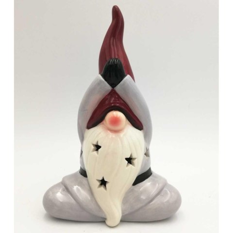 FIGURKA ŚWIĄTECZNA MIKOŁAJ SKRZAT JOGA LED 20CM