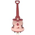 Jeździk grawitacyjny LED Swing FIX S1 skuter z rączką różowy max 65kg Jeździk grawitacyjny LED Swing FIX S1 skuter z rączką różowy max 65kg
