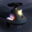 Jeździk grawitacyjny LED Swing FIX S1 skuter z rączką szary max 65kg Jeździk grawitacyjny LED Swing FIX S1 skuter z rączką szary max 65kg