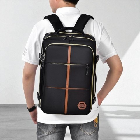 Plecak podróżny, kabinowy do samolotu, wodoodporny, 42x28x21cm PL179