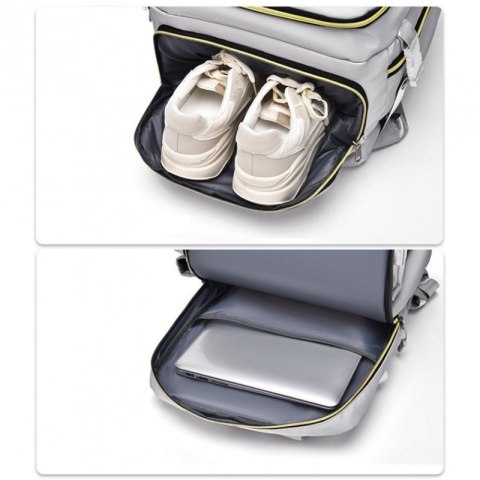 Plecak podróżny, kabinowy do samolotu, wodoodporny, 42x28x21cm PL180