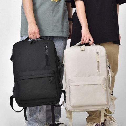 Plecak podróżny, kabinowy do samolotu, wodoodporny z USB, 44x30x16/26cm PL172