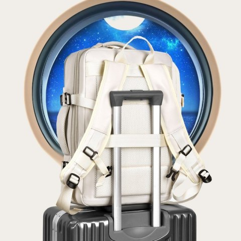 Plecak podróżny, kabinowy do samolotu, wodoodporny z USB, 44x30x16/26cm PL175