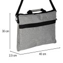 Torba na laptopa 15,6 cali etui pokrowiec z paskiem teczka damska męska mocna szara Torba na laptopa 15,6 cali etui pokrowiec z paskiem teczka damska męska mocna szara