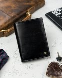 Klasyczny portfel męski ze skóry naturalnej z miejscem na dowód rejestracyjny, RFID - Rovicky Klasyczny portfel męski ze skóry naturalnej z miejscem na dowód rejestracyjny, RFID - Rovicky