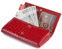 Podłużny portfel damski z motywem skóry krokodyla - Peterson Podłużny portfel damski z motywem skóry krokodyla - Peterson