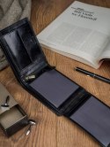 Skórzany portfel męski z systemem RFID - Rovicky Skórzany portfel męski z systemem RFID - Rovicky