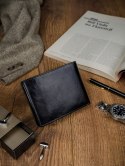 Skórzany portfel męski z systemem RFID - Rovicky Skórzany portfel męski z systemem RFID - Rovicky