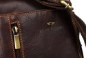 Torba męska ze skóry naturalnej na ramię — Peterson Torba męska ze skóry naturalnej na ramię — Peterson