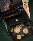 Zestaw prezentowy: skórzany portfel męski i brelok - Peterson Zestaw prezentowy: skórzany portfel męski i brelok - Peterson