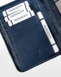 Skórzany portfel damski zamykany na zatrzask - Rovicky Skórzany portfel damski zamykany na zatrzask - Rovicky