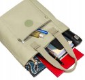 Nylonowy, pojemny shopper damski - Peterson Nylonowy, pojemny shopper damski - Peterson