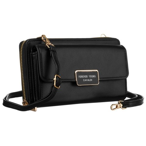 Mini torebka-portfel na długim, doczepianym pasku - 4U Cavaldi