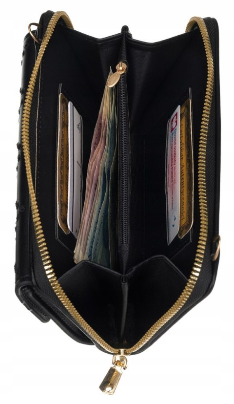 Stylowa torebka-portfel na długim pasku - 4U Cavaldi