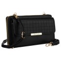 Elegancka mini torebka-portfel na długim, doczepianym pasku - 4U Cavaldi Elegancka mini torebka-portfel na długim, doczepianym pasku - 4U Cavaldi