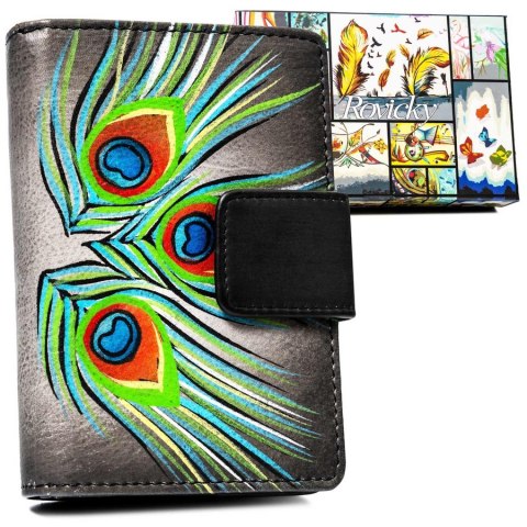 Duży, pionowy portfel damski ze skóry naturalnej - Rovicky